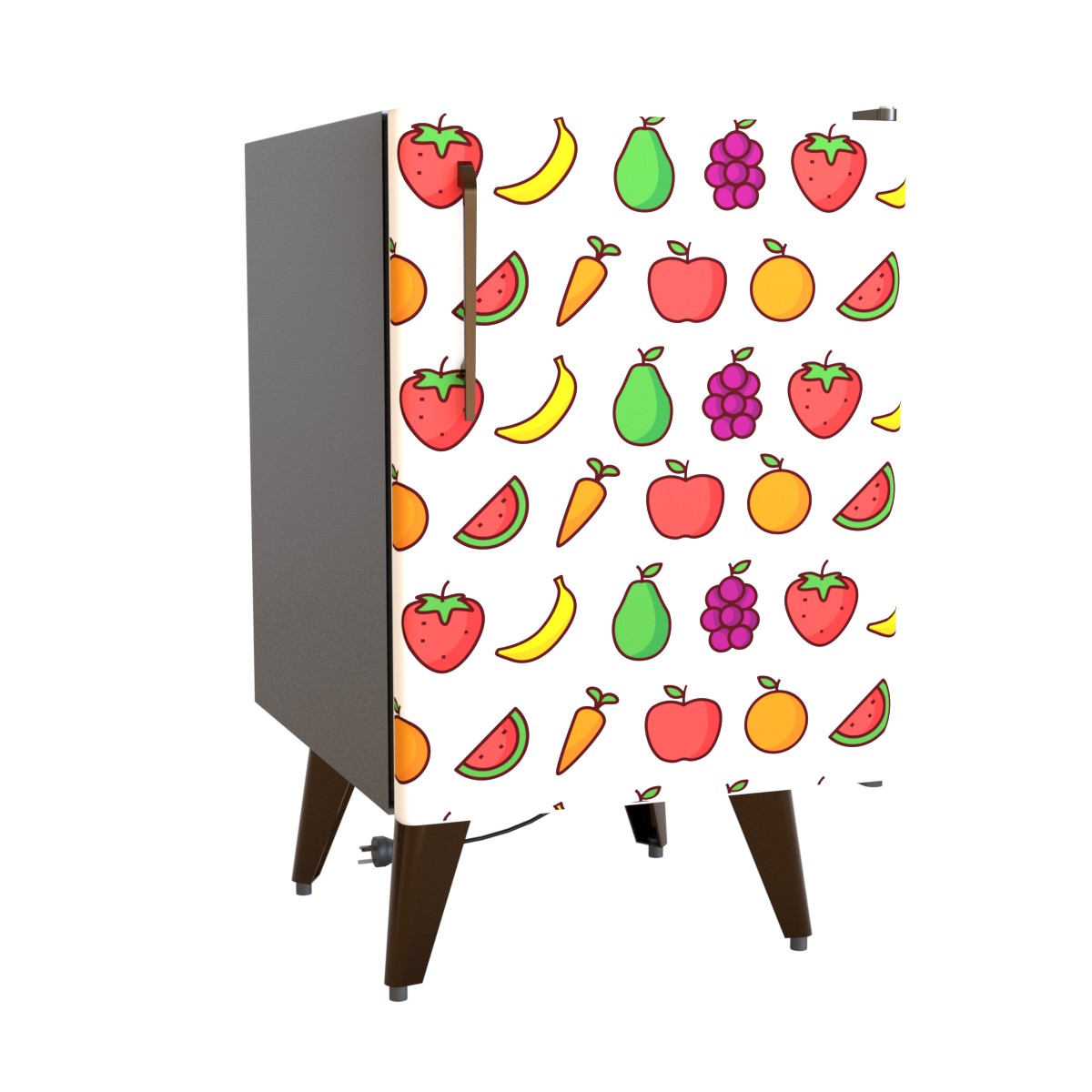 Kühlschrankfolie Kühlschrank Aufkleber Fruits 2D 65x80
