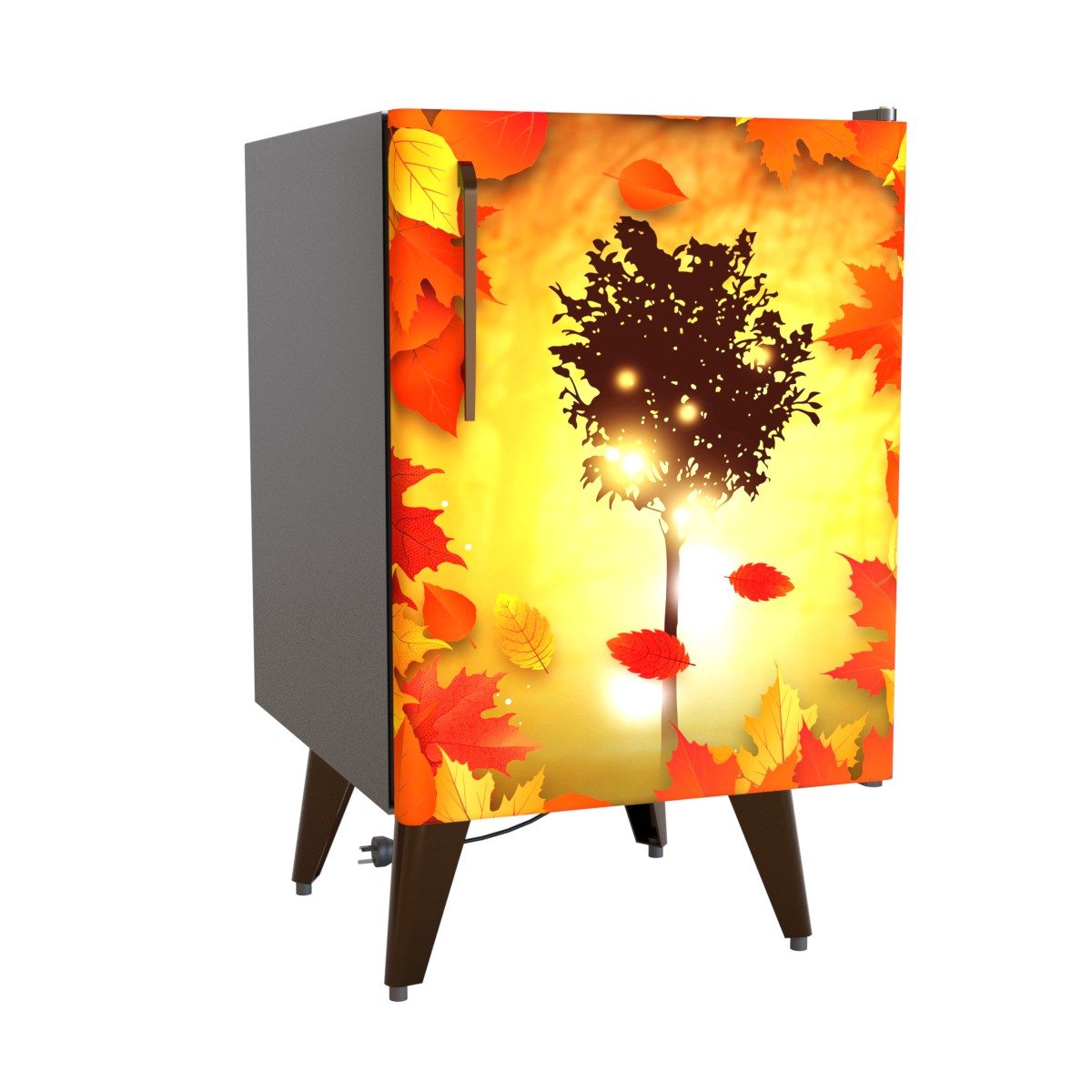 Herbst Kühlschrankfolie Kühlschrank Aufkleber1 2D 65x80