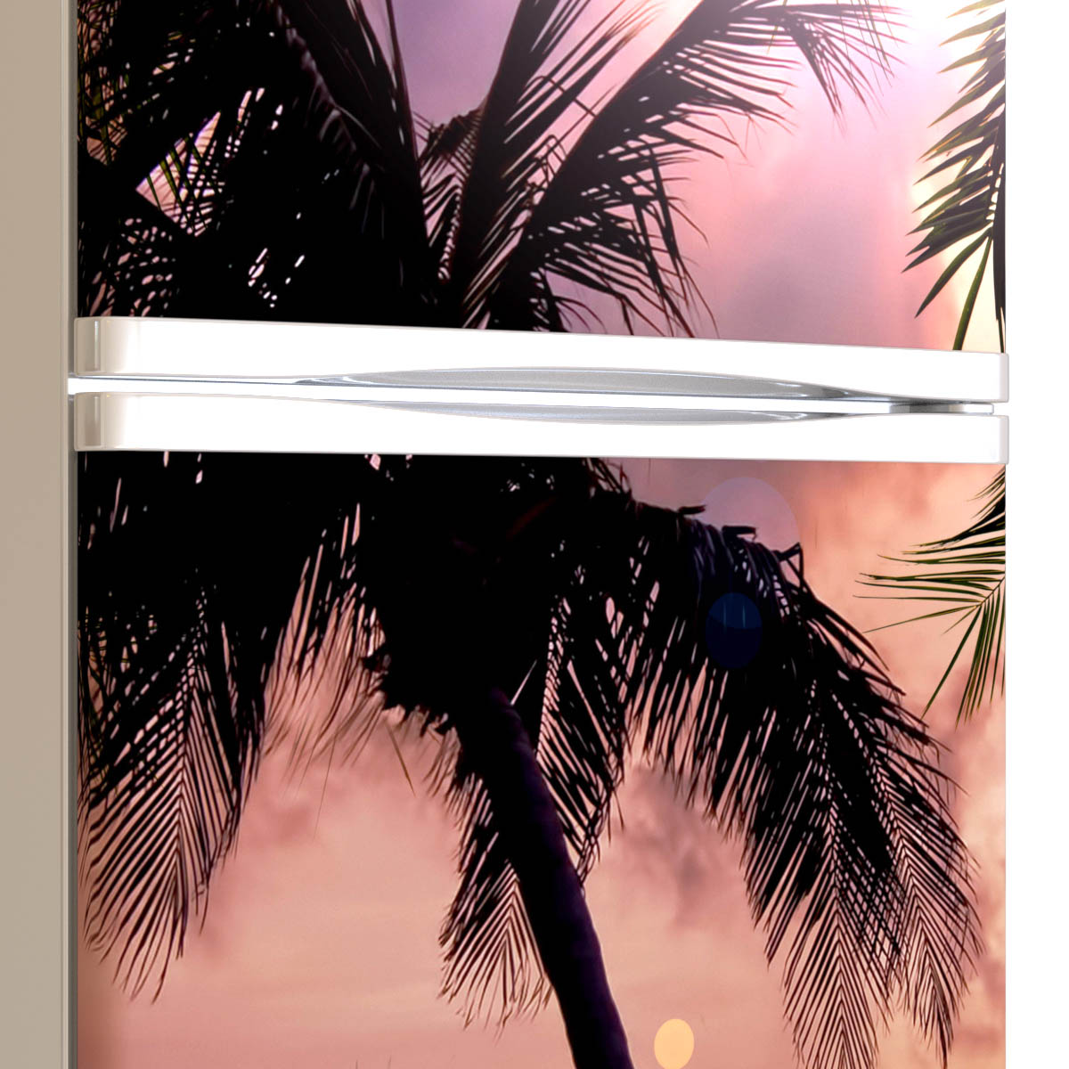 Palme Kühlschrankfolie Kühlschrank Aufkleber Detailansicht