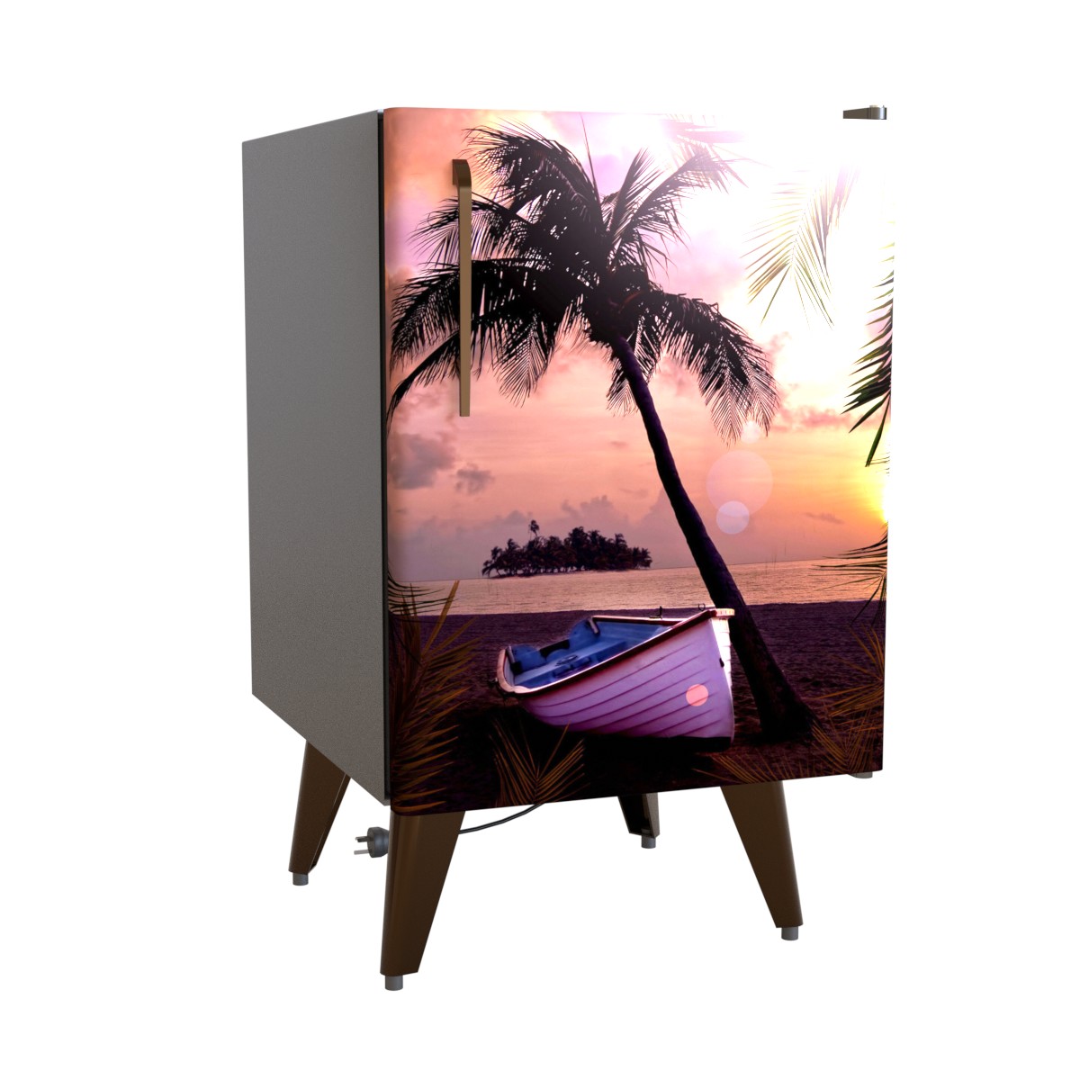 Palme Kühlschrankfolie Kühlschrank Aufkleber1 2D 65x80