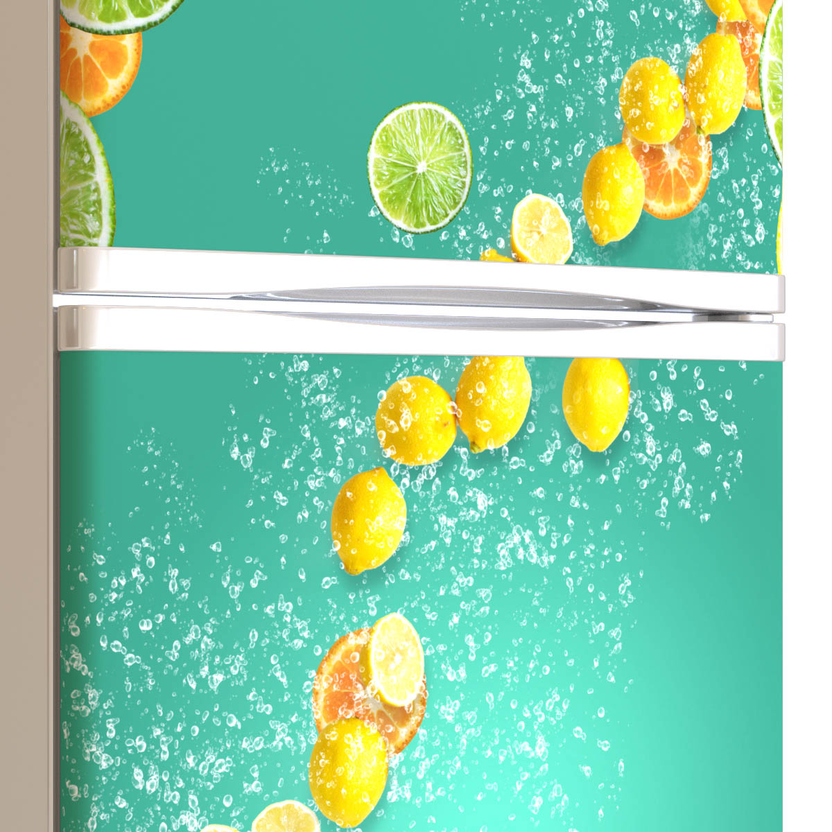 Zitrus Kühlschrankfolie Kühlschrank Aufkleber Detailansicht
