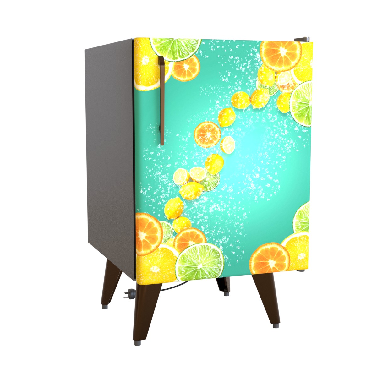 Zitrus Kühlschrankfolie Kühlschrank Aufkleber1 2D 65x80