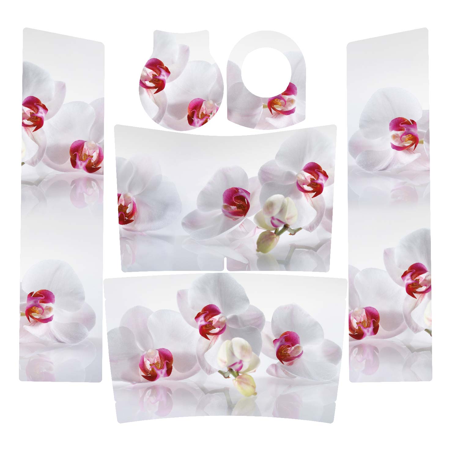 Sodastream Aufkleber Design Orchidee 2D selbstklebende Folie