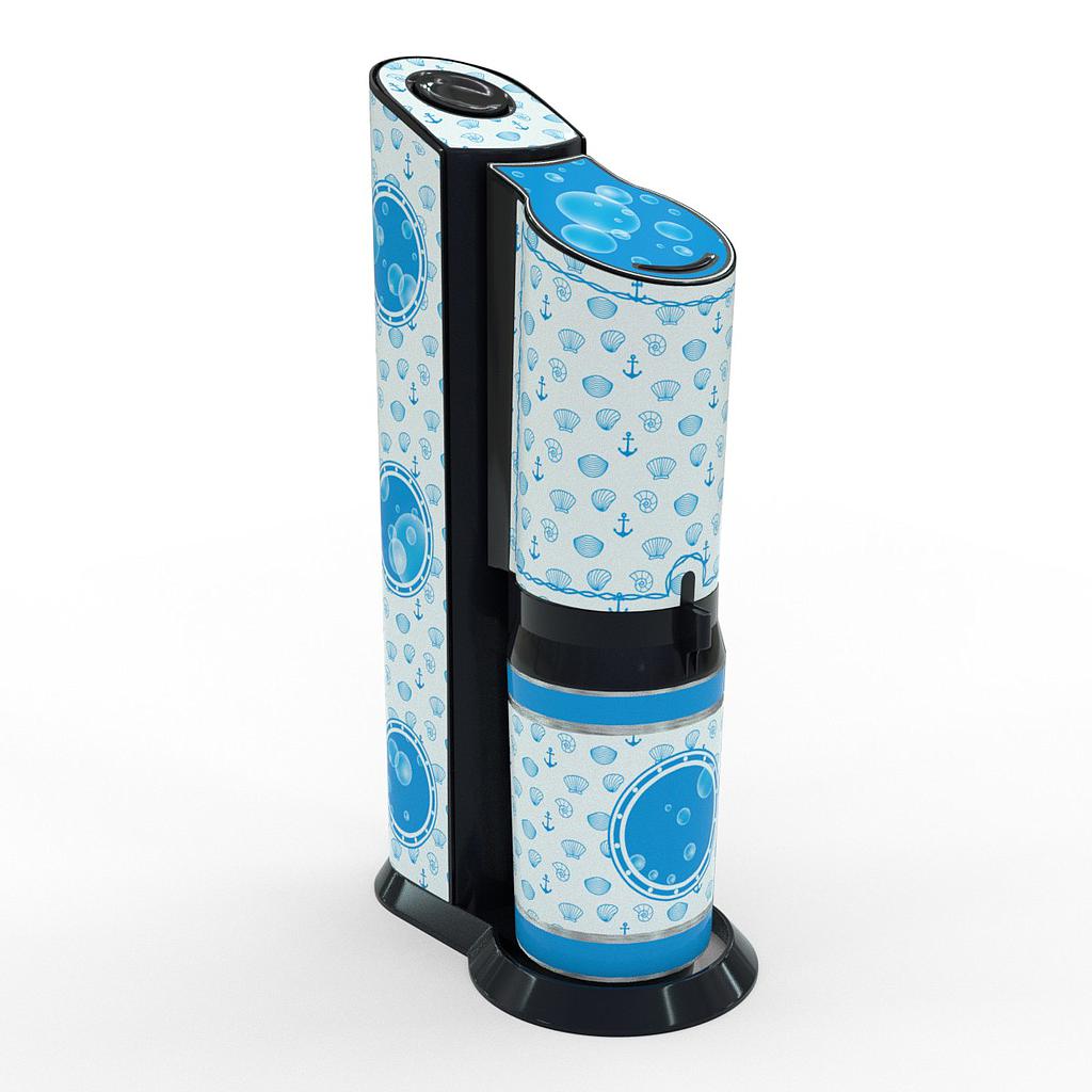 Sodastream Aufkleber Design Maritim 1 selbstklebende Folie