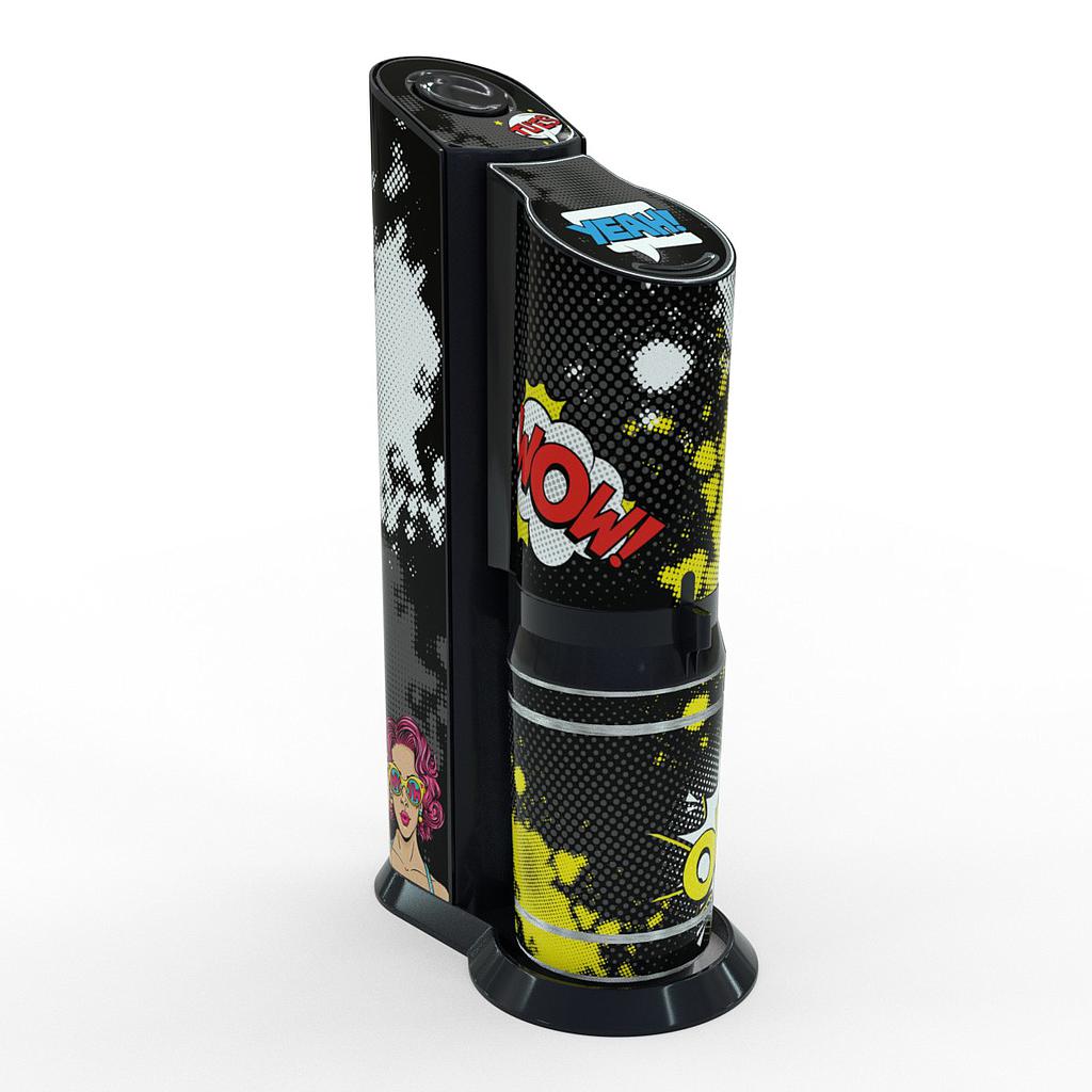 Sodastream Aufkleber Design Popart  selbstklebende Folie