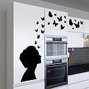 Butterfly Design Küchenfolie selbstklebend Wandtattoo Möbelfolie