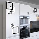 Squares Design Küchenfolie selbstklebend Wandtattoo Möbelfolie
