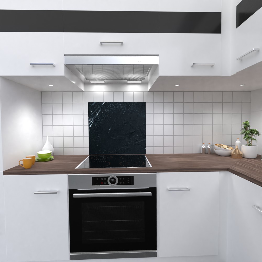 Blackstone Design Küchenrückwand selbstklebend Wandtattoo für Fliesenspiegel