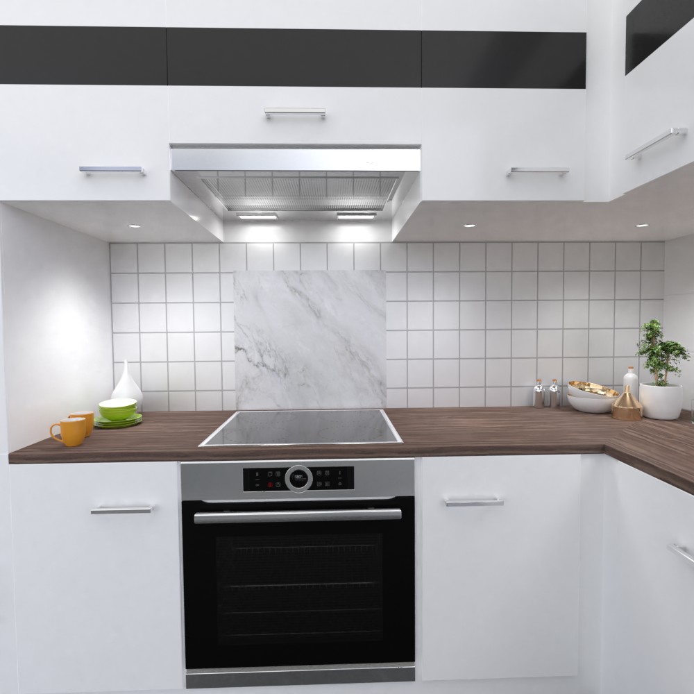 Marmor Design Küchenrückwand selbstklebend Wandtattoo für Fliesenspiegel