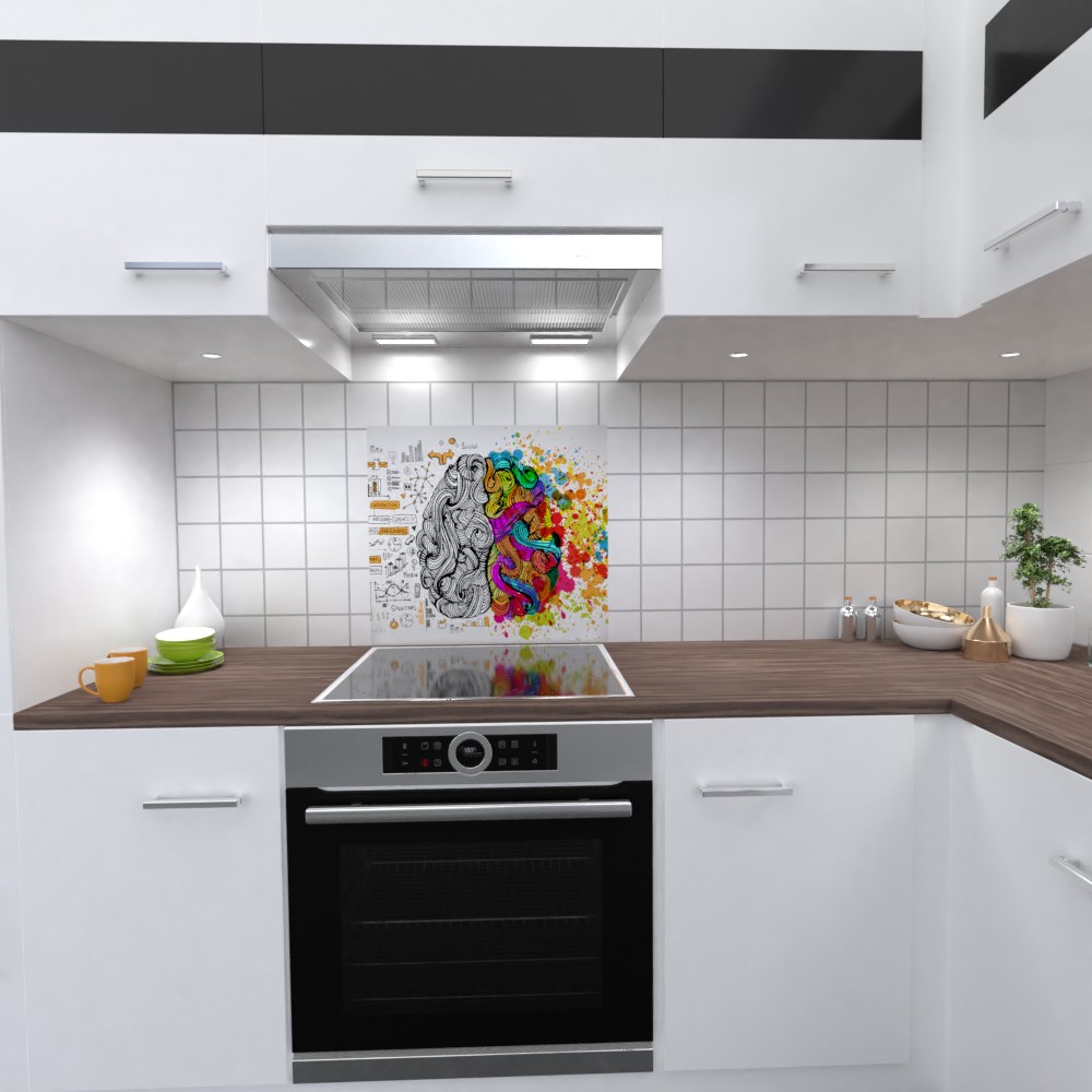 Thoughts Design Küchenrückwand selbstklebend Wandtattoo für Fliesenspiegel
