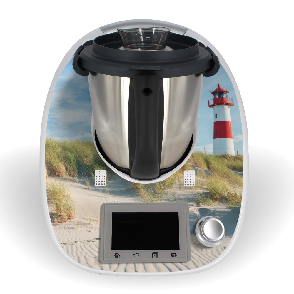 Aufkleber für Thermomix TM5 Sticker Vorwerk Leuchtturm Sylt Design Folie Tattoo