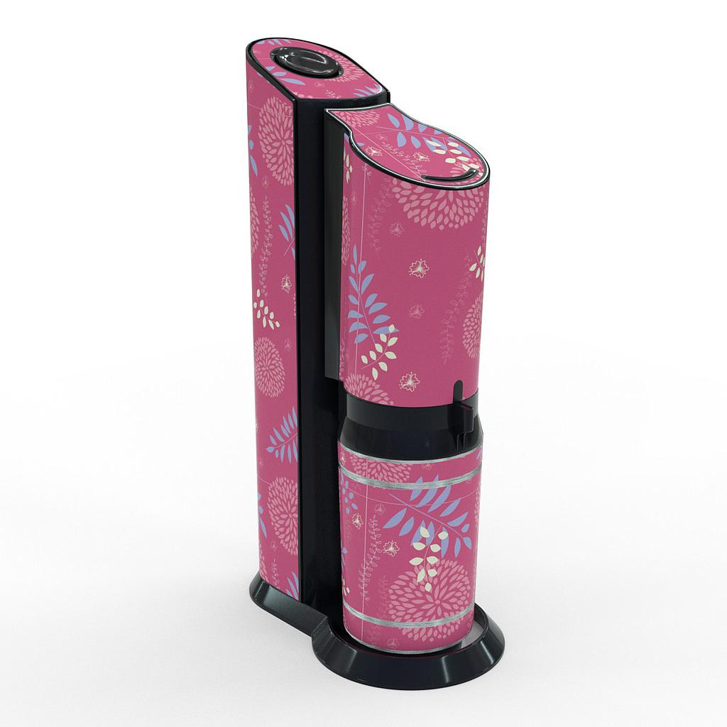 Sodastream Aufkleber Design Floral Pattern 5 selbstklebende Folie