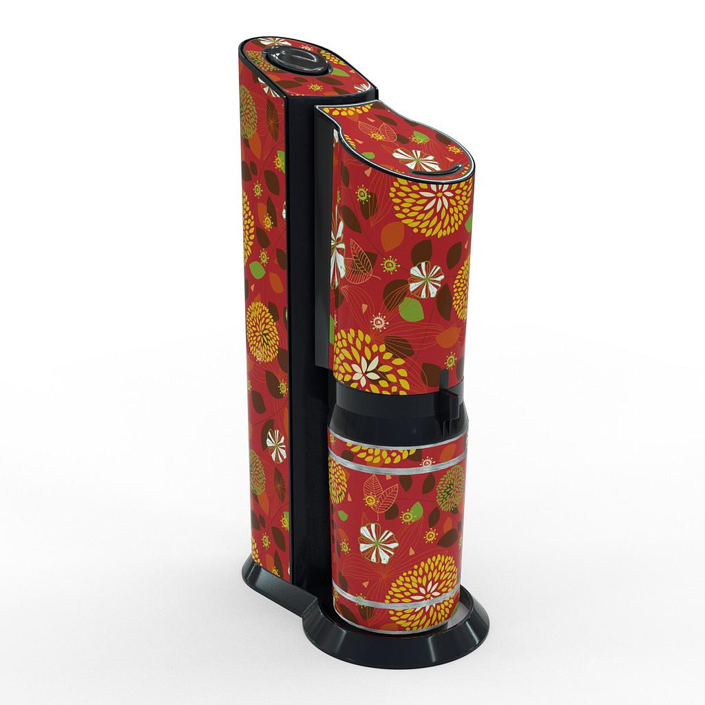 Sodastream Aufkleber Design Floral Pattern 6 selbstklebende Folie