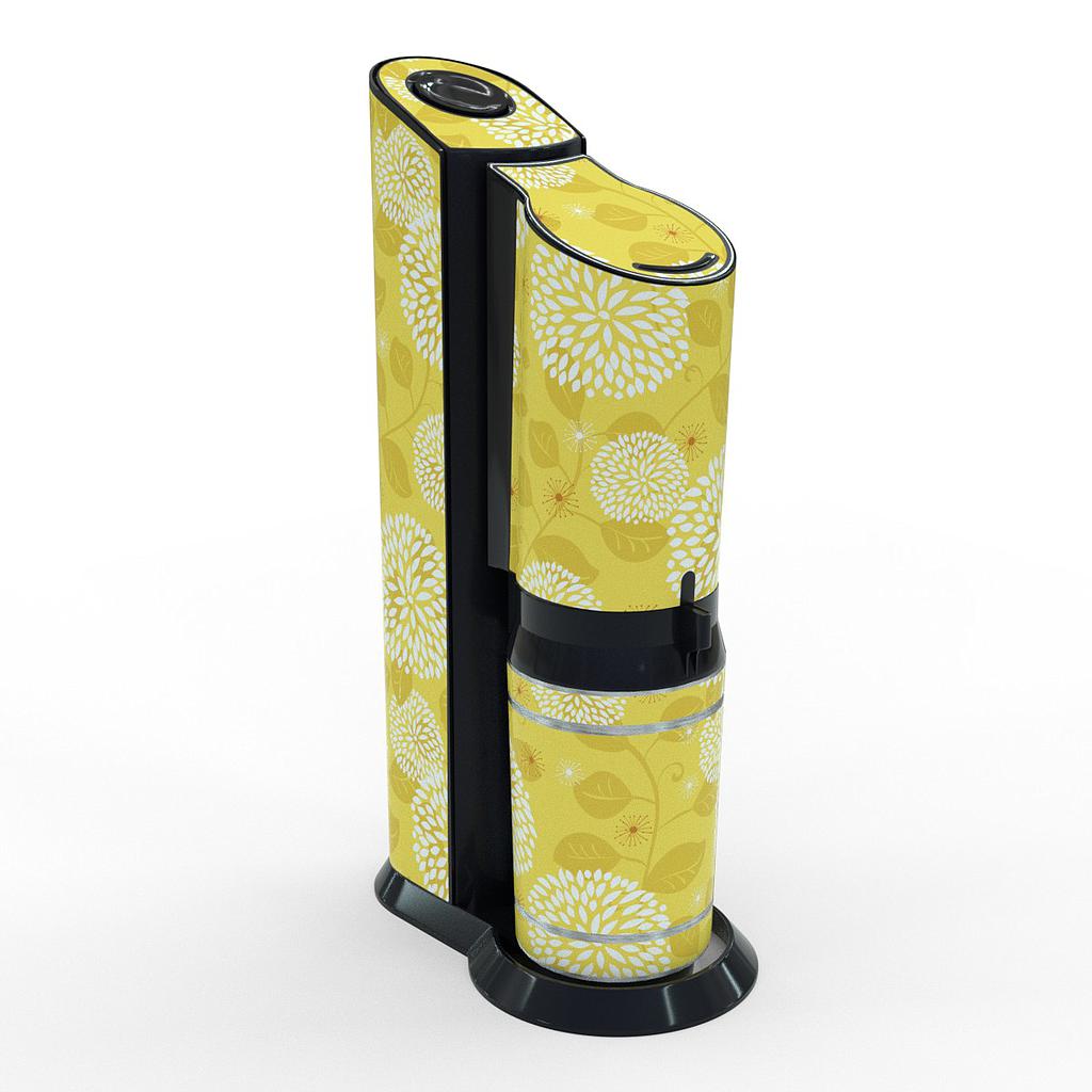 Sodastream Aufkleber Design Floral Pattern 8 selbstklebende Folie