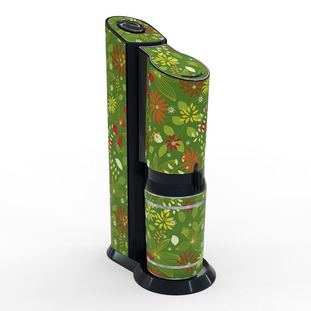 Sodastream Aufkleber Design Floral Pattern 9 selbstklebende Folie