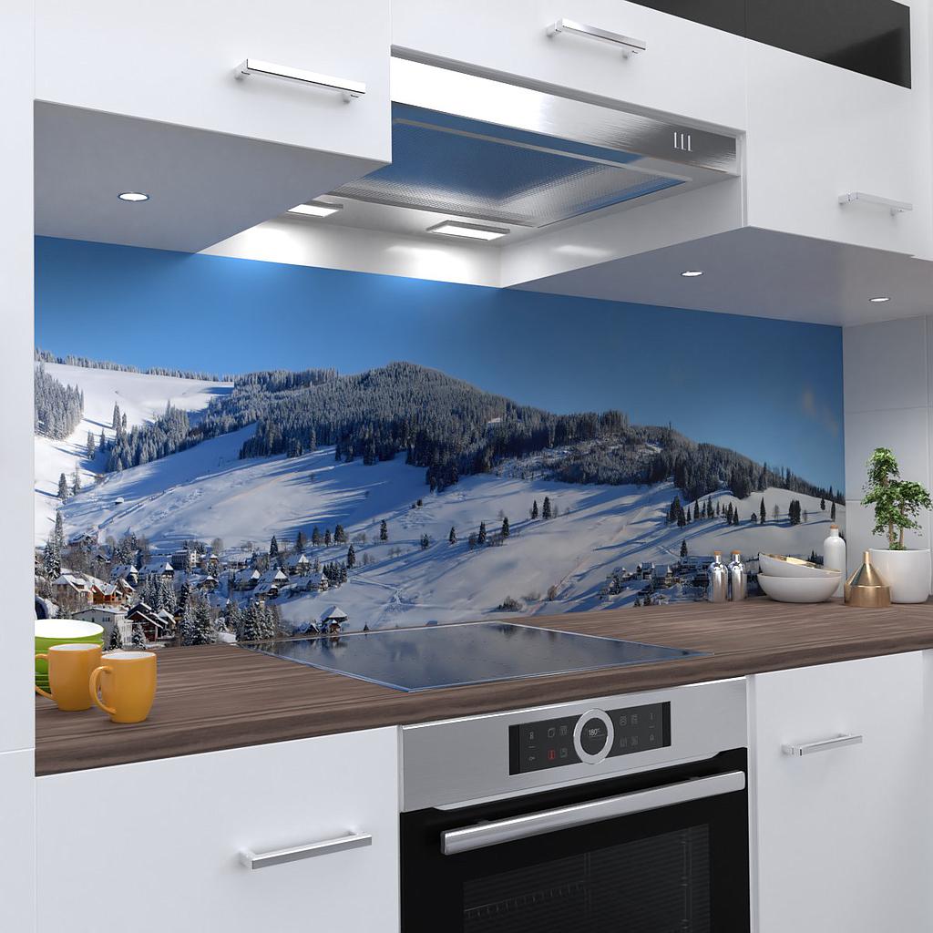 Winterlandschaft Design Küchenrückwand