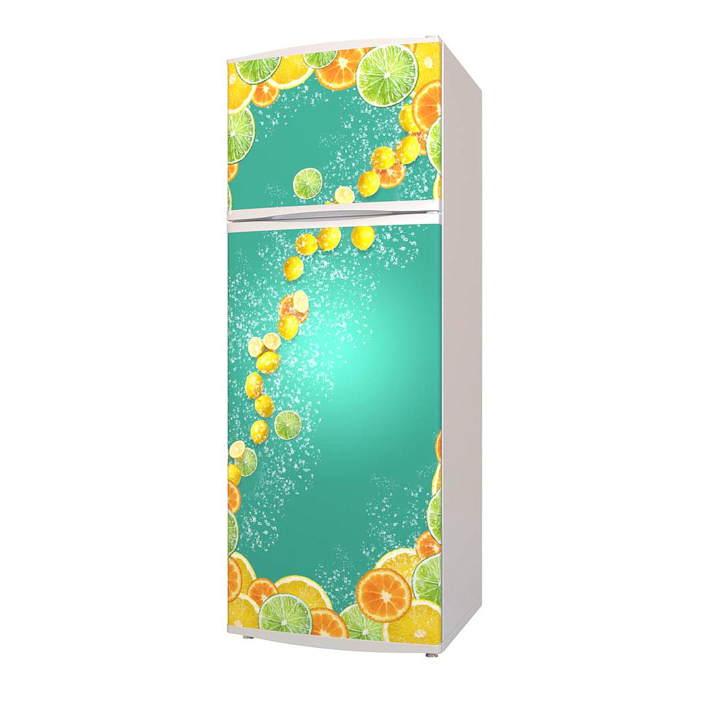 Zitrus Design Kühlschrankfolie selbstklebend Wandtattoo