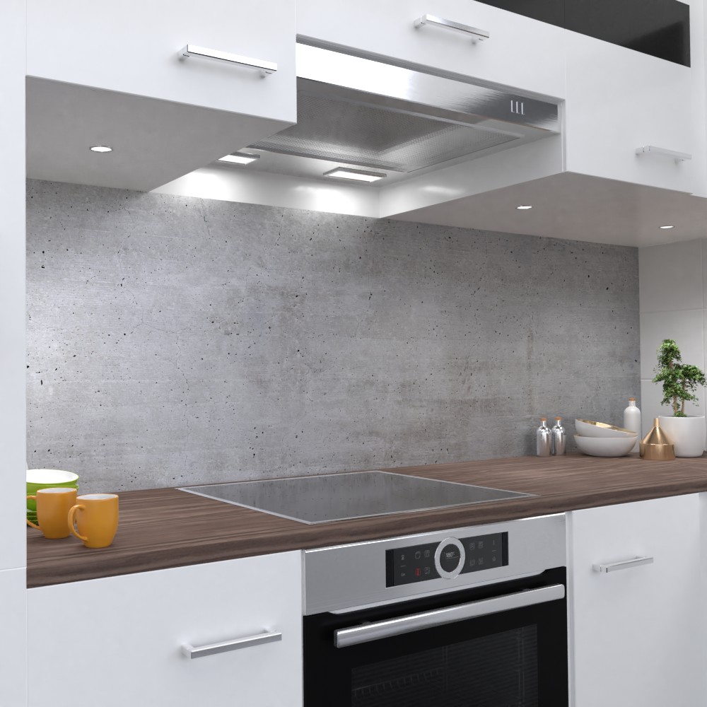 Betonwand Design Küchenrückwand selbstklebend Wandtattoo für Fliesenspiegel