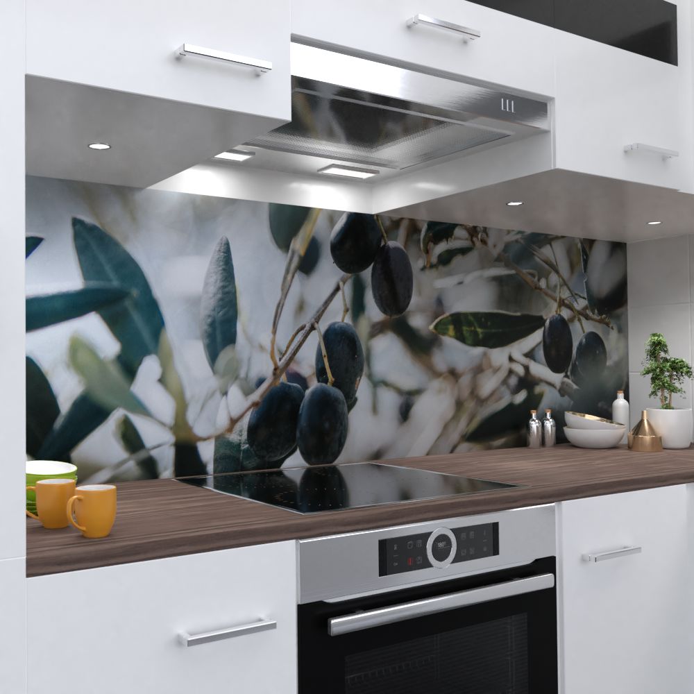 Olive Küchenrückwand selbstklebend Wandtattoo für Fliesenspiegel