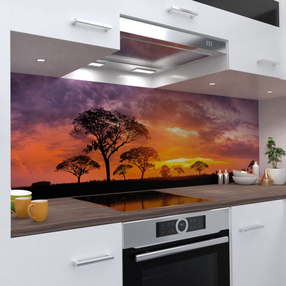 Savanne Küchenrückwand selbstklebend Wandtattoo für Fliesenspiegel