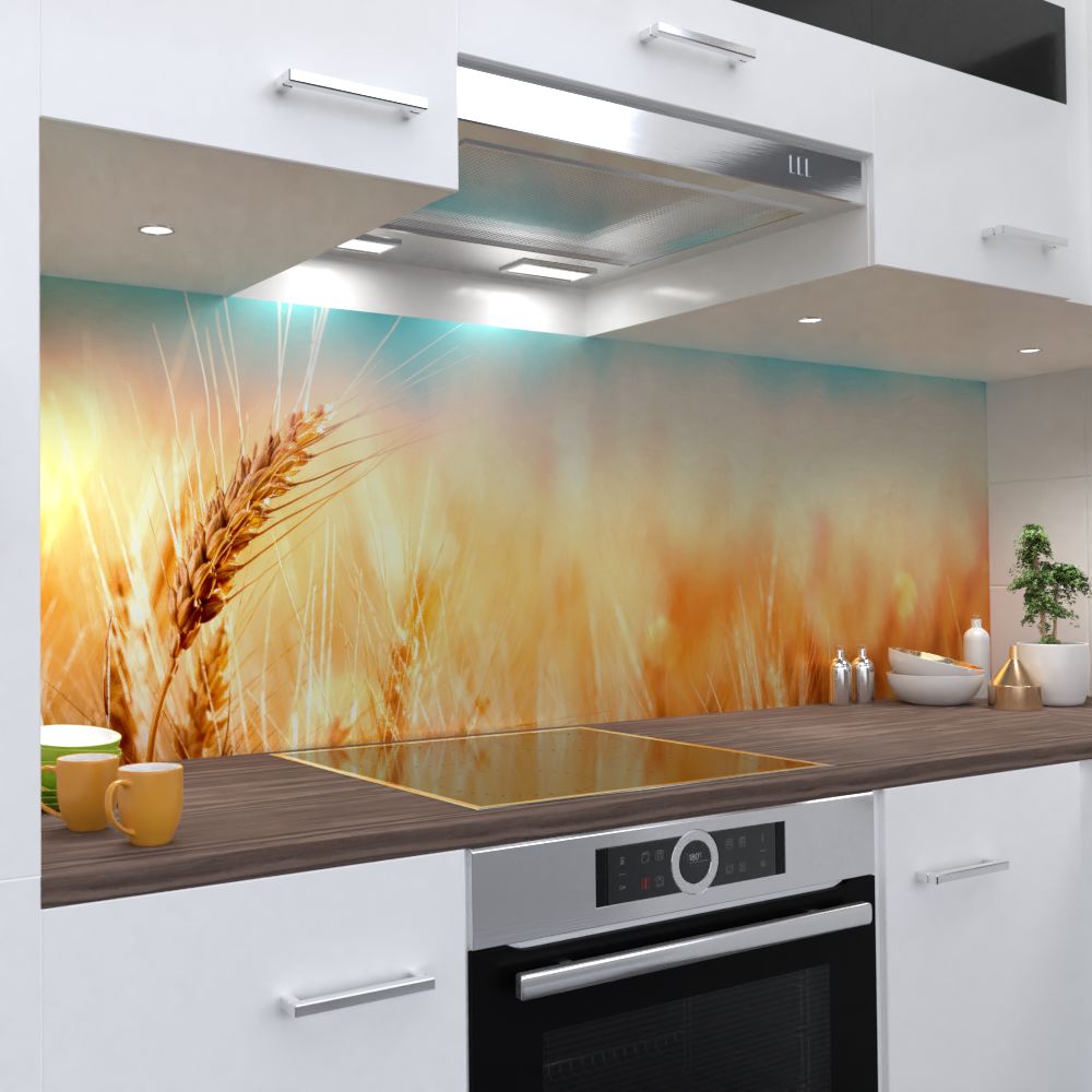 Weizen Küchenrückwand selbstklebend Wandtattoo für Fliesenspiegel