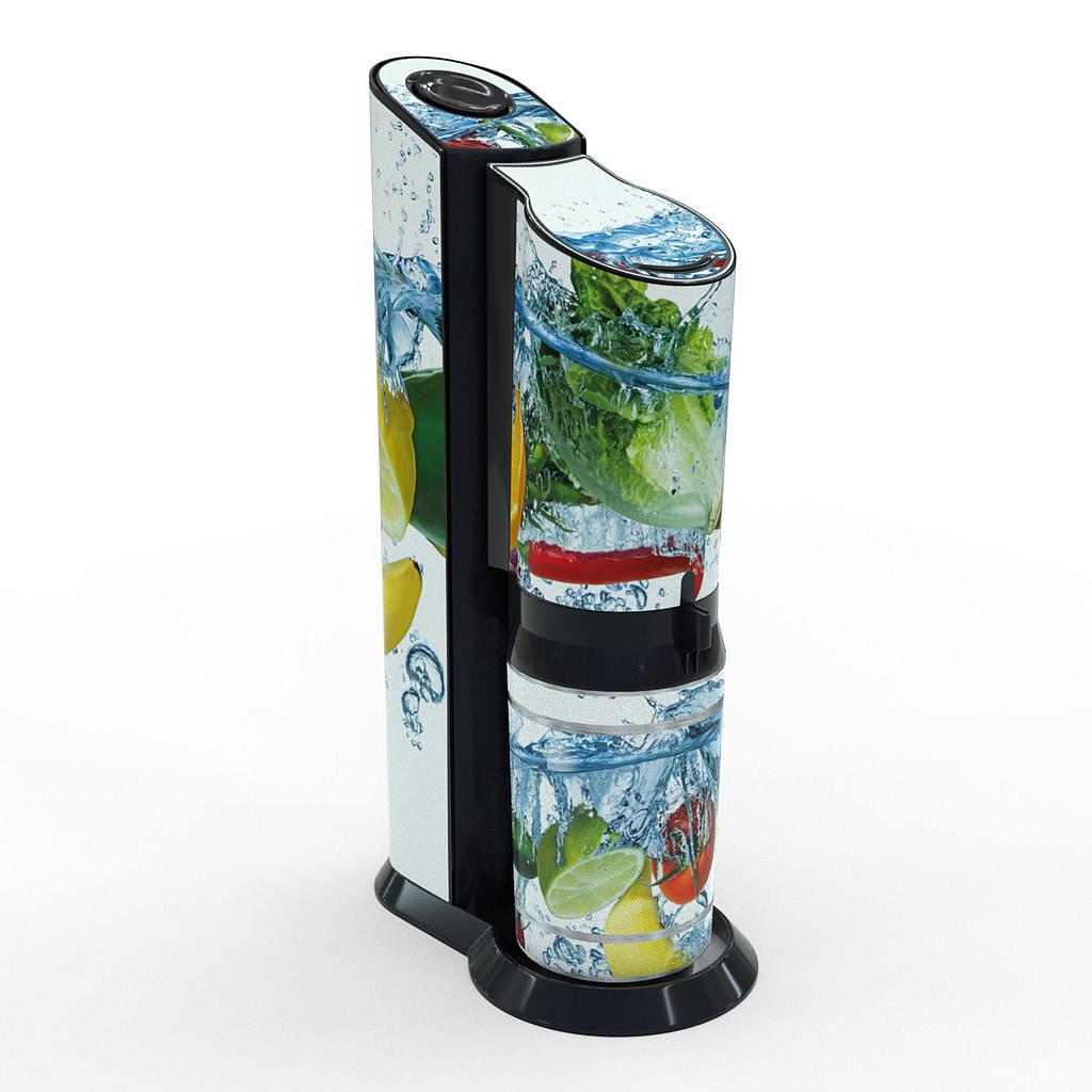 Sodastream Aufkleber Design Fruchtsplash selbstklebende Folie