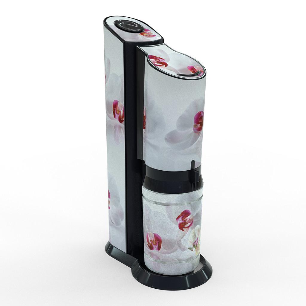 [K00969-03-19] Sodastream Aufkleber Design Orchidee selbstklebende Folie