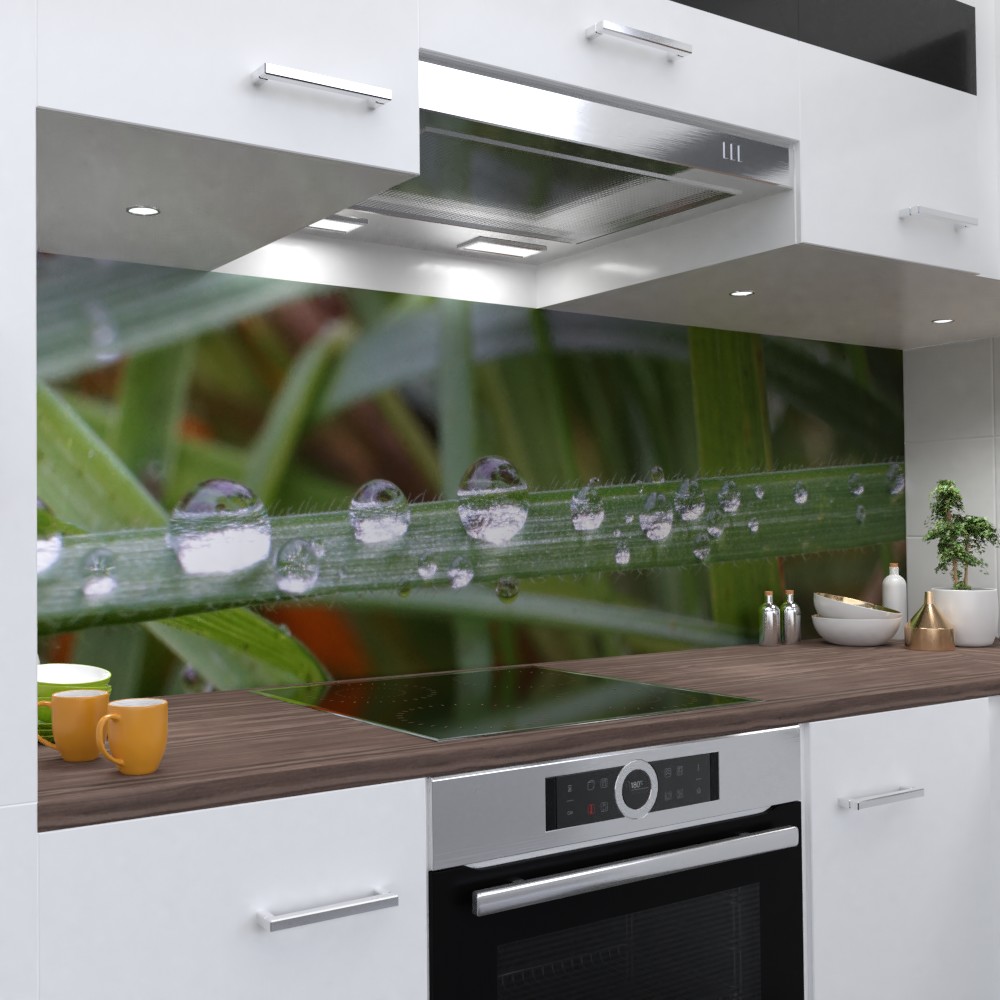 Schilf Küchenrückwand selbstklebend Wandtattoo für Fliesenspiegel
