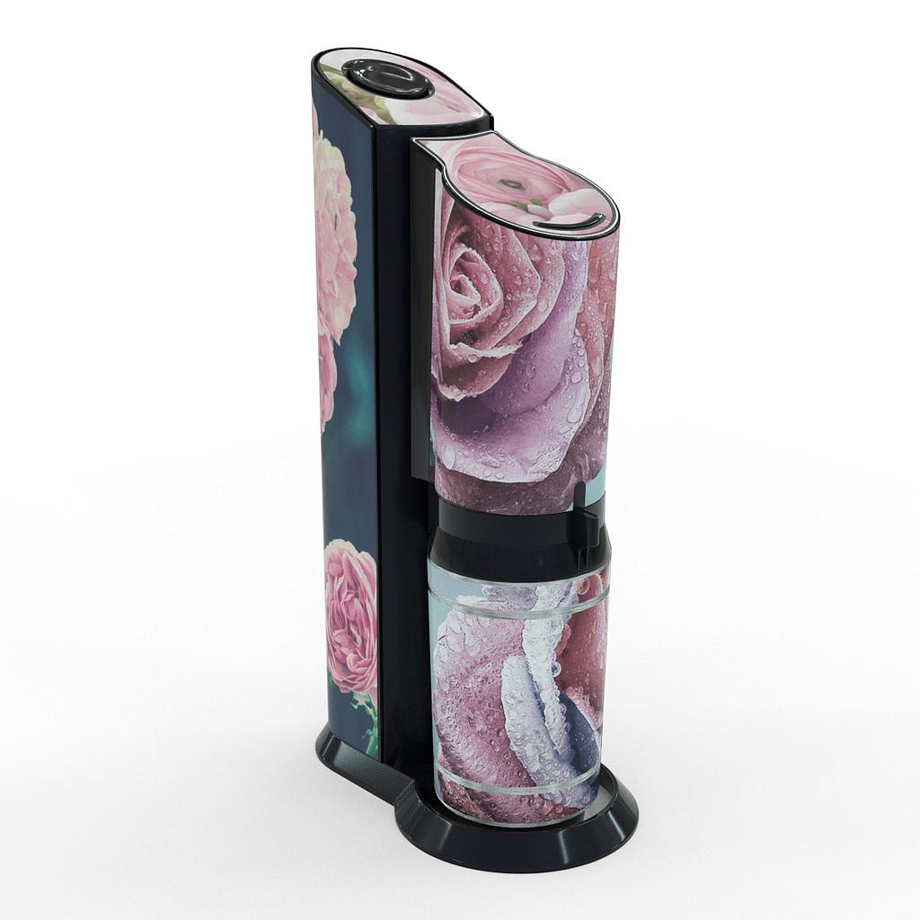 [K01062-03-19] Sodastream Aufkleber Design Rosen selbstklebende Folie
