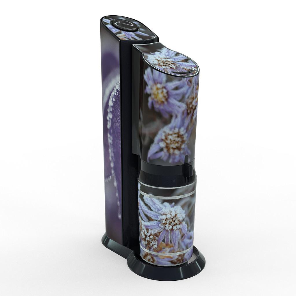 [K01063-03-19] Sodastream Aufkleber Design Flower selbstklebende Folie