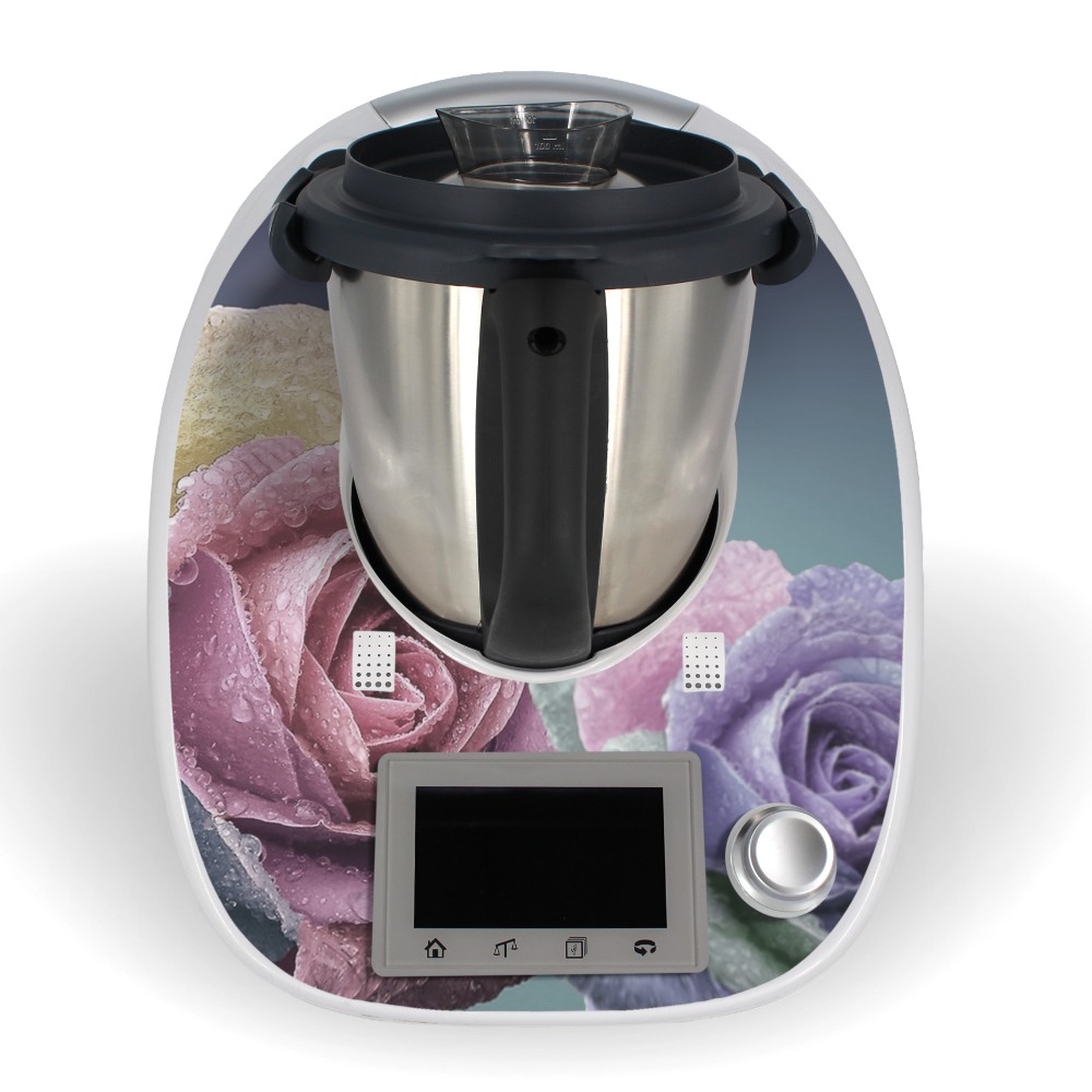 Aufkleber für Thermomix TM5 Sticker Vorwerk Vintage Rose Design Folie Tattoo