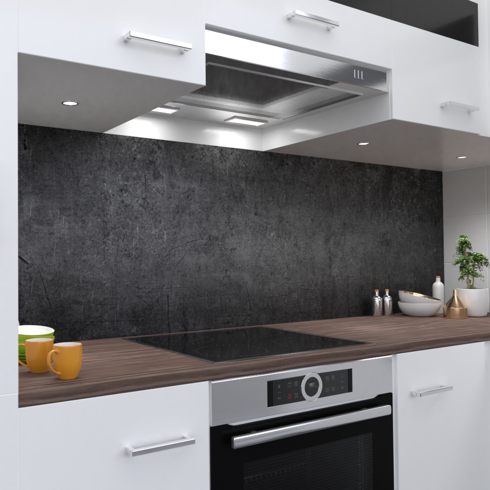 Beton dunkel Küchenrückwand selbstklebend Wandtattoo für Fliesenspiegel
