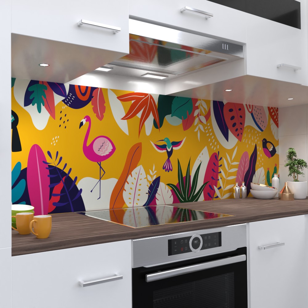 Brasilien Tiere Küchenrückwand selbstklebend Wandtattoo für Fliesenspiegel