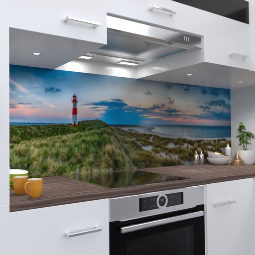 Leuchtturm1 Design Küchenrückwand selbstklebend Wandtattoo für Fliesenspiegel