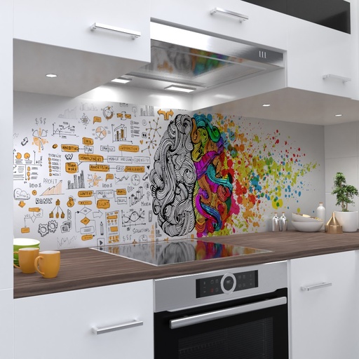 Thoughts Küchenrückwand selbstklebend Wandtattoo für Fliesenspiegel