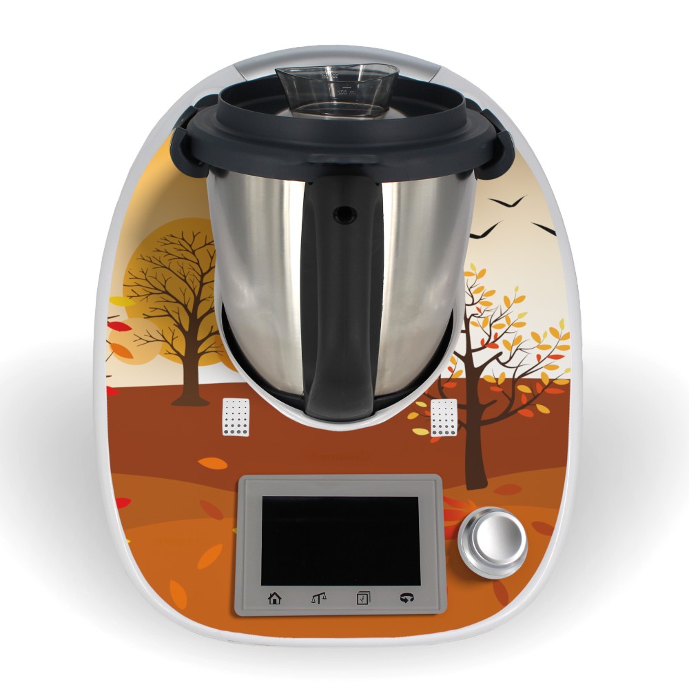 [K02222-03-25] Aufkleber für Thermomix TM5 Sticker Vorwerk Autumn Panorama Design Folie Tattoo