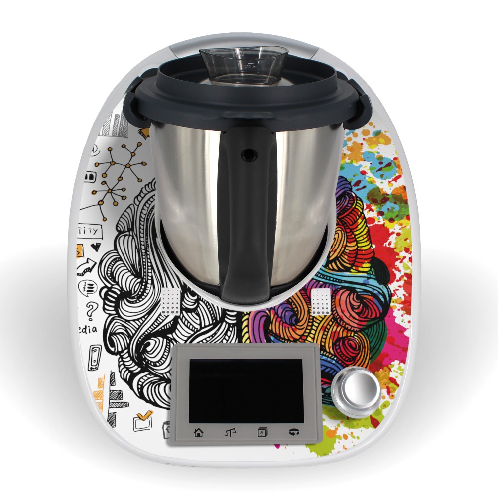 [K02244-03-25] Aufkleber für Thermomix TM5 Sticker Vorwerk Thoughts Design Folie Tattoo