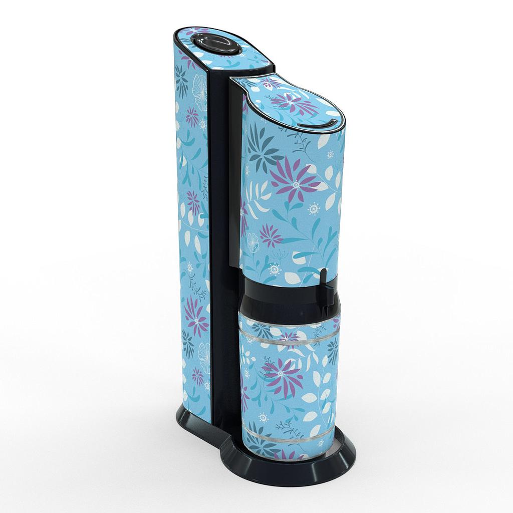 [K02260-03-19] Sodastream Aufkleber Design Floral Pattern 4 selbstklebende Folie