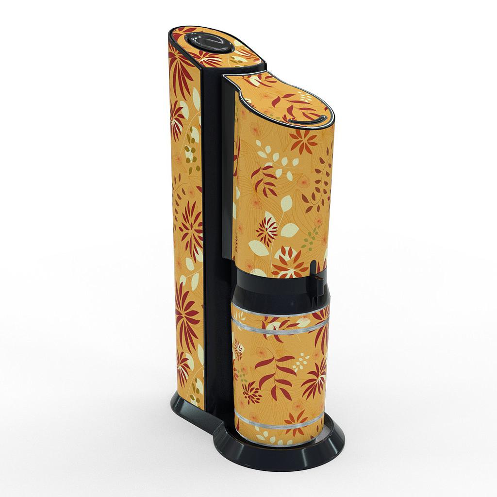 [K02263-03-19] Sodastream Aufkleber Design Floral Pattern 7 selbstklebende Folie