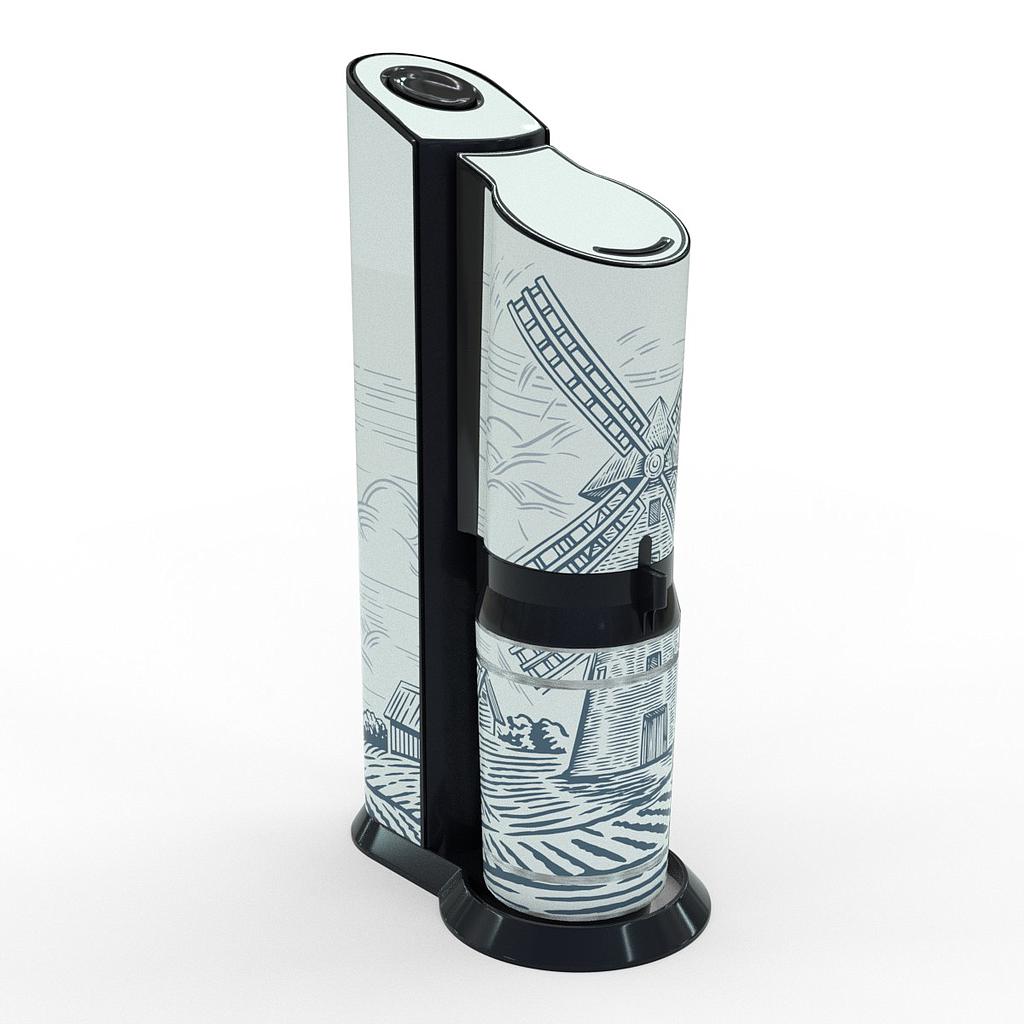 [K02267-03-19] Sodastream Aufkleber Design Wind Mill selbstklebende Folie